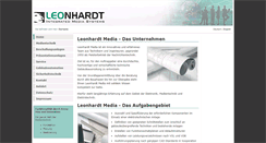 Desktop Screenshot of leonhardt-media.de