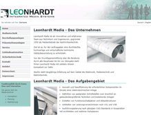 Tablet Screenshot of leonhardt-media.de